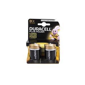 D (LR20) Duracell Plus Batteries 1.5v (Pack of 2) 